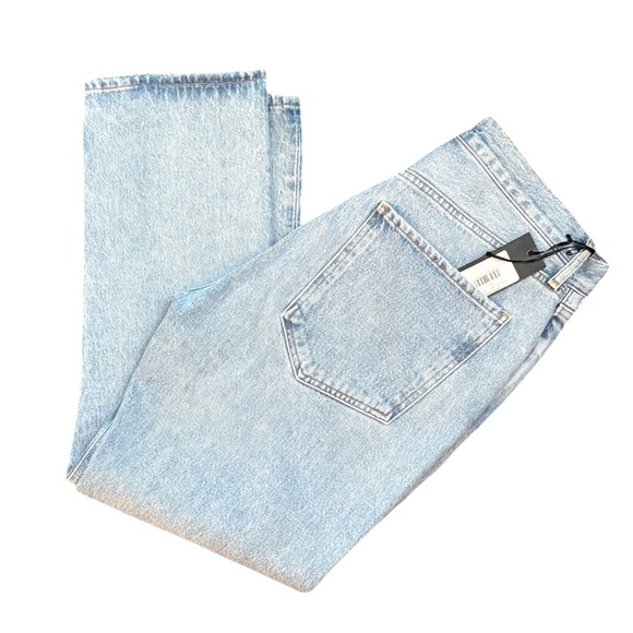 AGOLDE Riley High Rise Straight Leg Dimension Light Medium Blue Size 29 NEW NWT - Picture 7 of 14